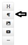 Paragraph icon example from the cms